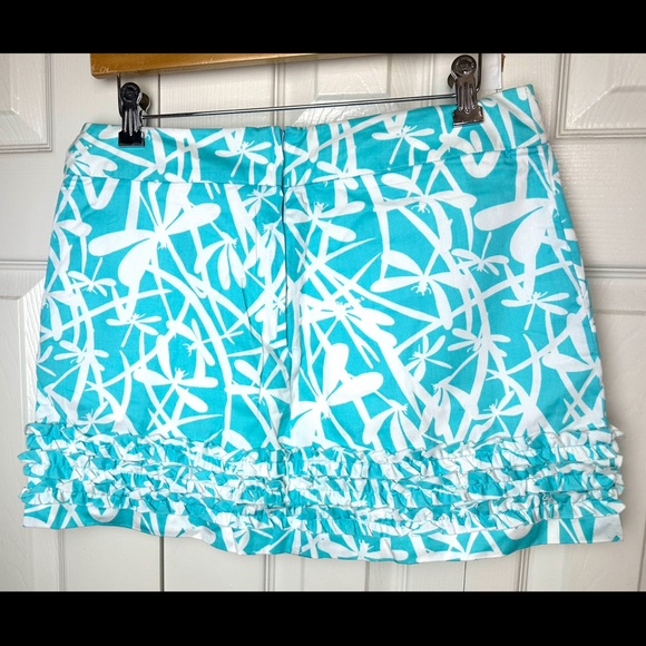 LILLY PULITZER Magnolia Skort Skirt Light My Fire Dragonfly Print Shorely Blue - Picture 2 of 12